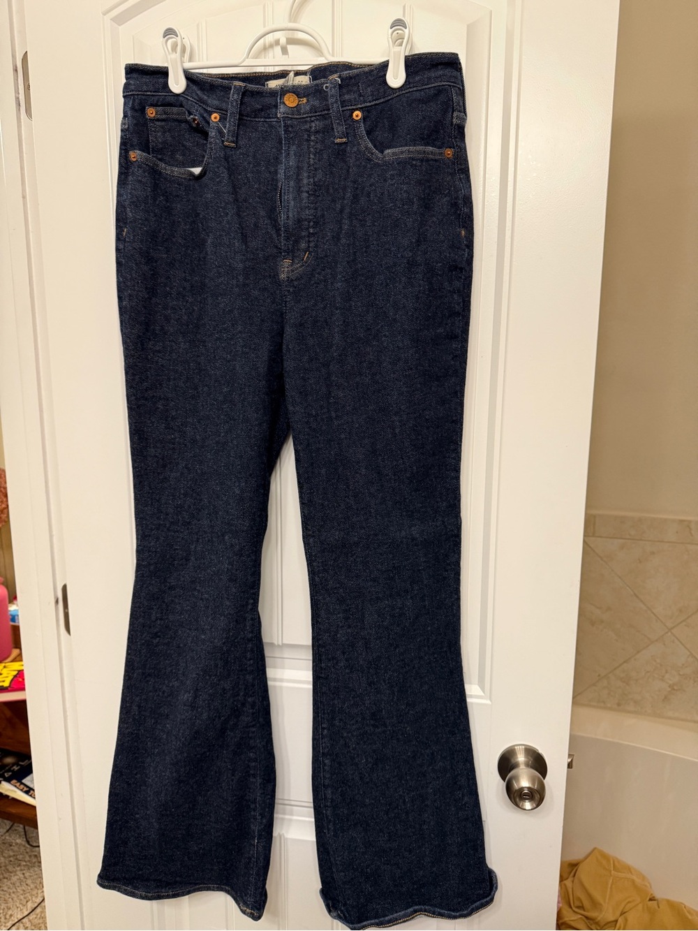 Madewell Dark Indigo Flare Jeans